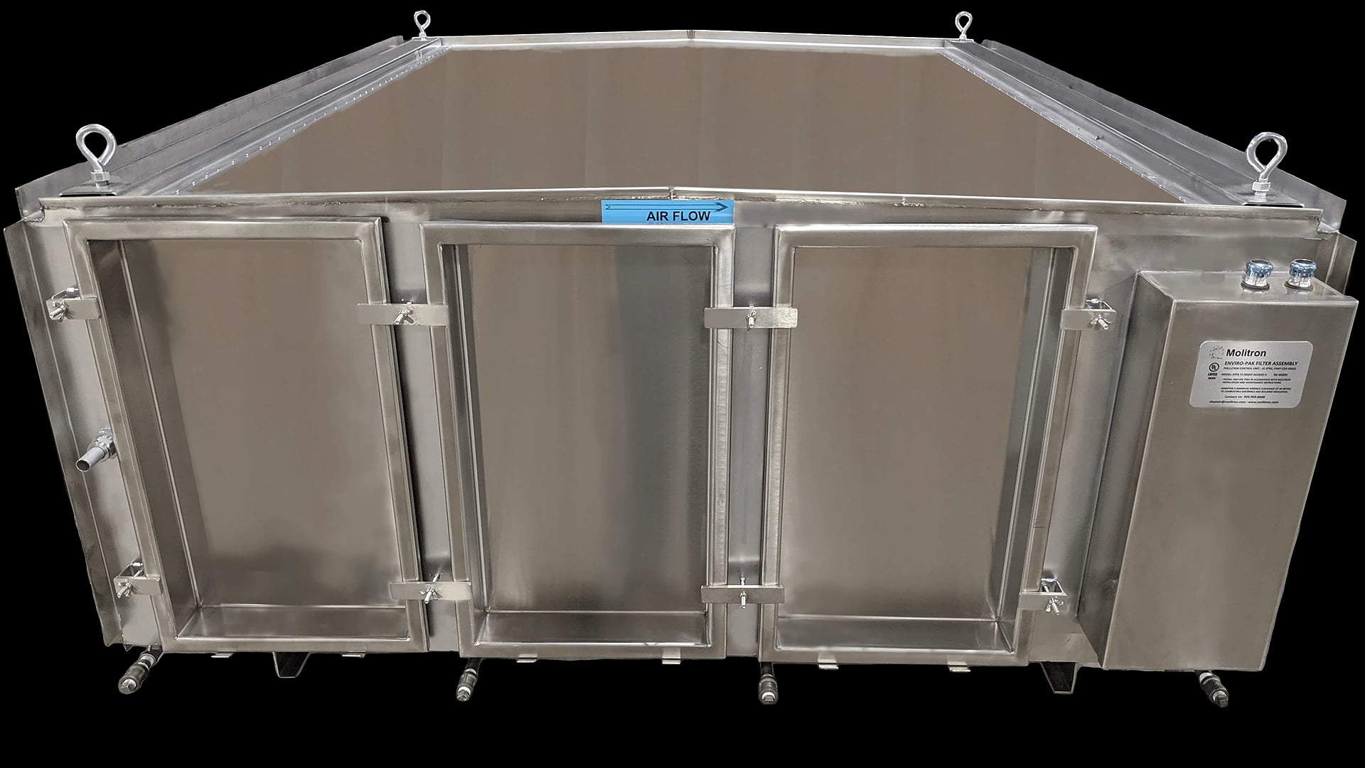 Molitron EPFA Enviro-Pak Filter Assembly closed stainless steel unit